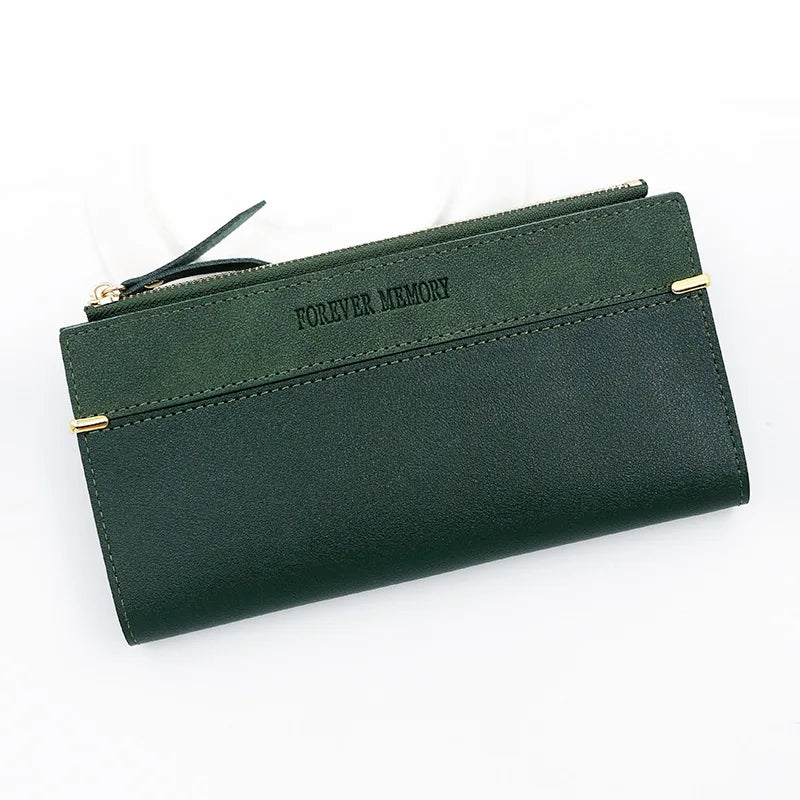 Tejesa Women Long Wallets Handbag Zipper Coin Pocket Female Purse Photo Holder Credit Card Holder Women's Clutch Wallet