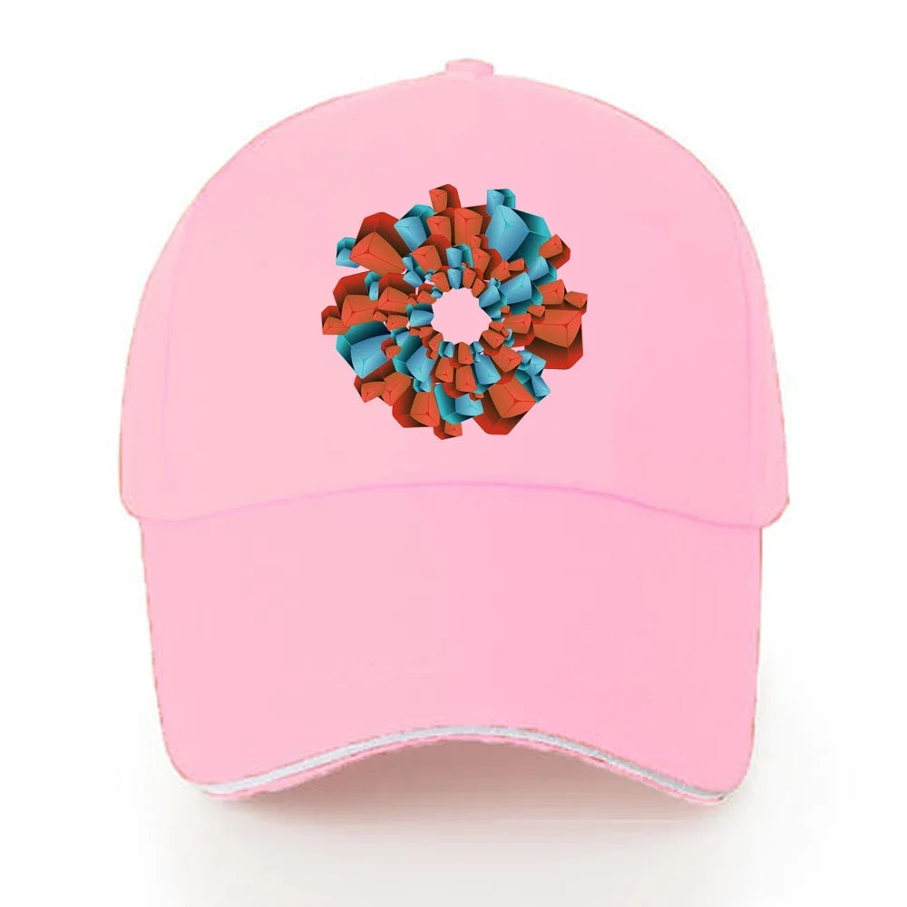 Baseball Caps Women Walking Visors Hat Autumn Outdoor Hats Unisex Adjustable Cotton Summer Sun Visors 3D Series Print Cap