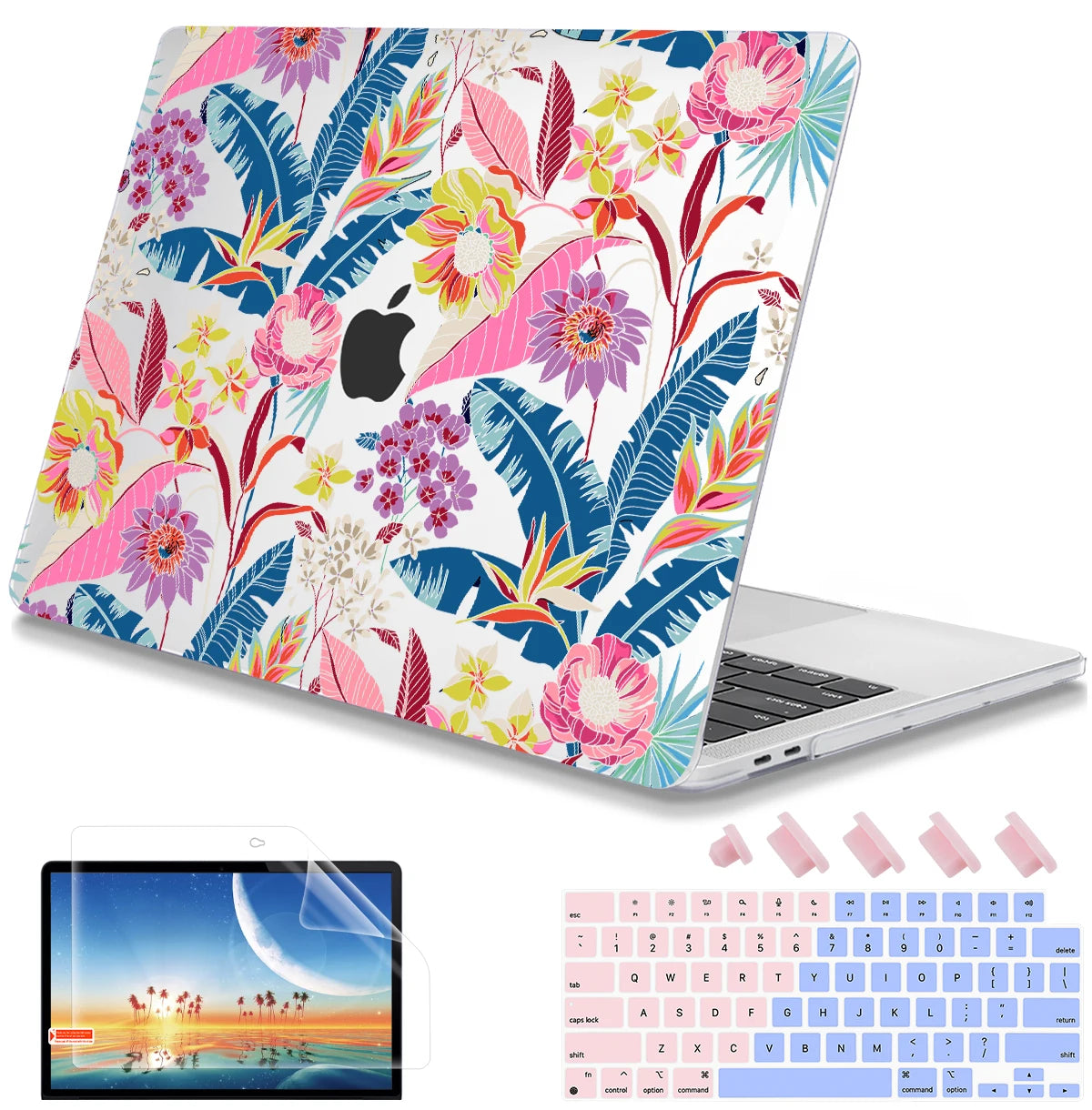 Hemasa  Butterfly Hard case for Macbook M4 A3401 Pro 2023 M2 Air Pro 13 2022 A2338 A2681 A2337 M1 Pro 14 16 A2779 M2 Air 11 12