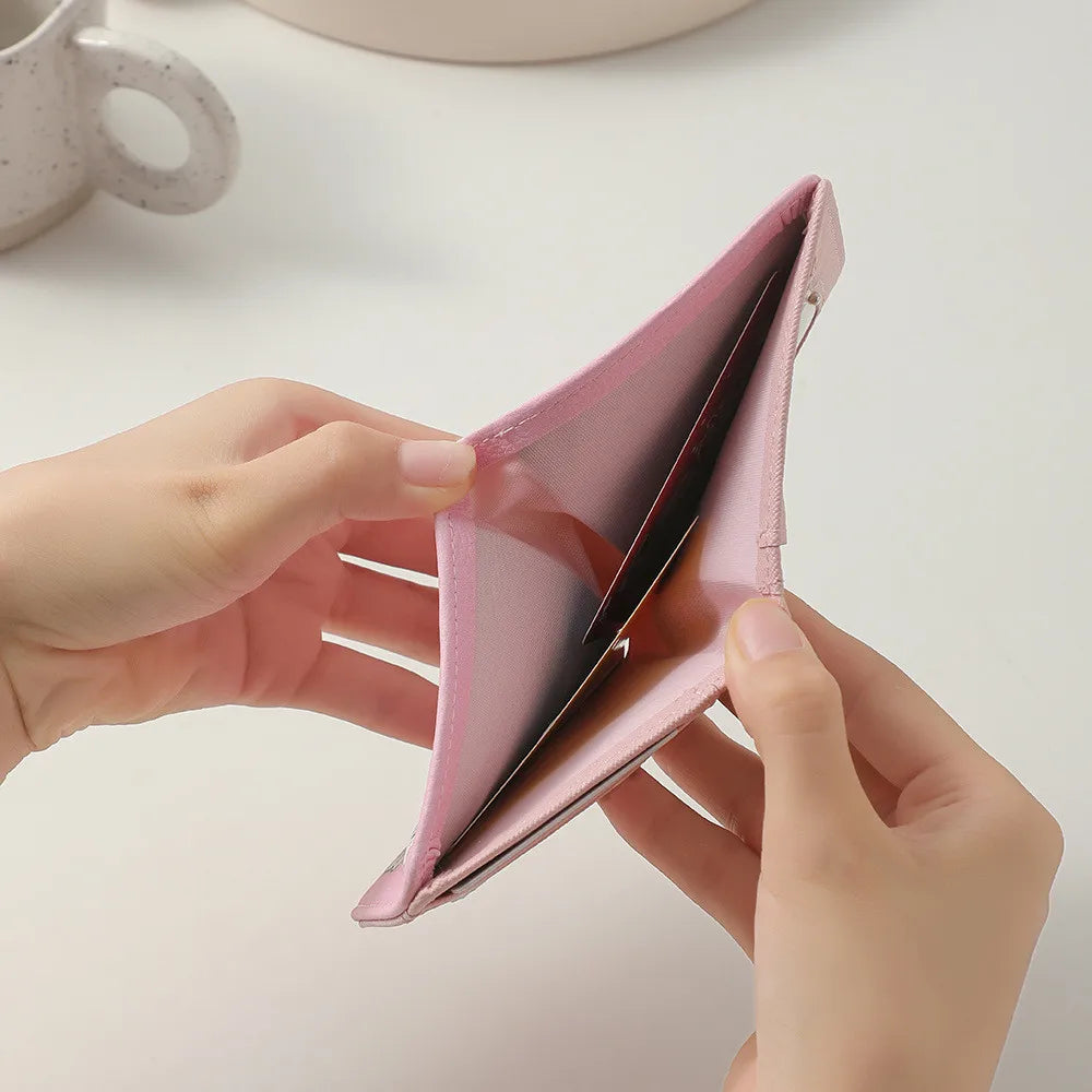 Creative Cartoon Student Wallets Portable Card Organizer Girls Card Holder Portable Coin Money Pouch Women Wallet Female Purses