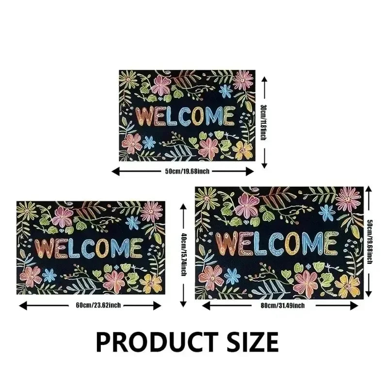 Hemasa Flannel Material Floor Mat Household Absorbent Foot Mat Modern Mat Bathroom Small Carpet Machine Washable Retro Home Decorative