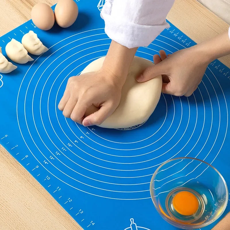Tejesa 70/64/40Cm Silicone Kneading Dough Mat / Nonstick Cookie Cake Baking Mat /Fondant Pizza Biscuit Rolling Pad