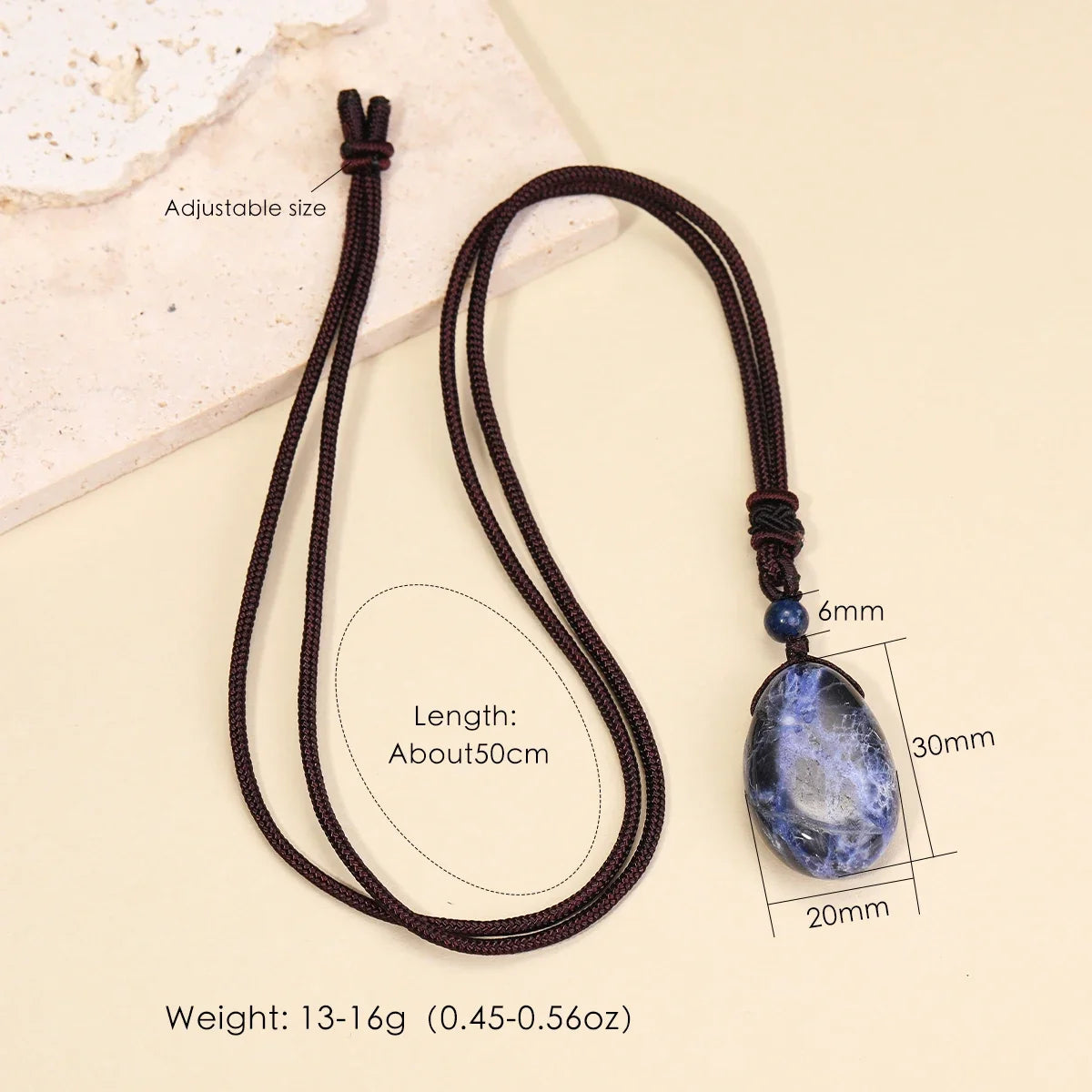 Hemasa Natural Gemstone Amethyst Rose Quartz Clear Quartz Necklace Pendants For Men And Women Health Wealth jewelry