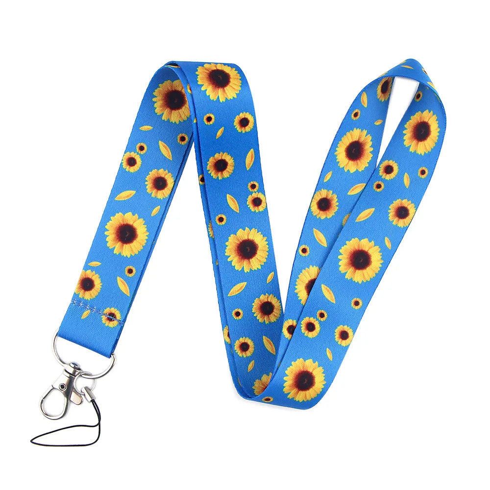 Tejesa 2pcs Beautiful Lanyard Keys Chain Badge Holder ID Credit Card Pass Hang Rope Lariat Mobile Phone Charm Accessories Gifts Wholesale