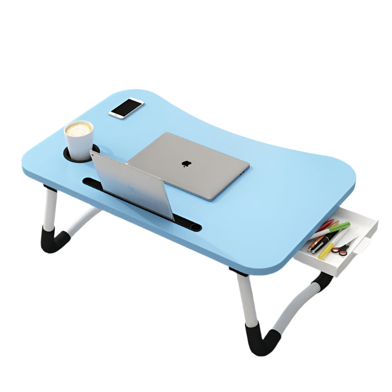 New Folding Laptop Desk for Bed & Sofa Laptop Portable Lap Desk Bed Tray Table Desk  for Study and Reading Bed Top Tray Table