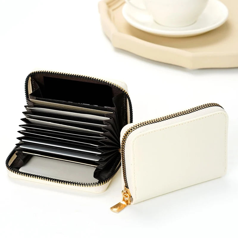 Hemasa 1pc Ladies' Short Wallet Lightweight Fashion Suitable For Work & Business ID Card Credit Card For Christmas Gift