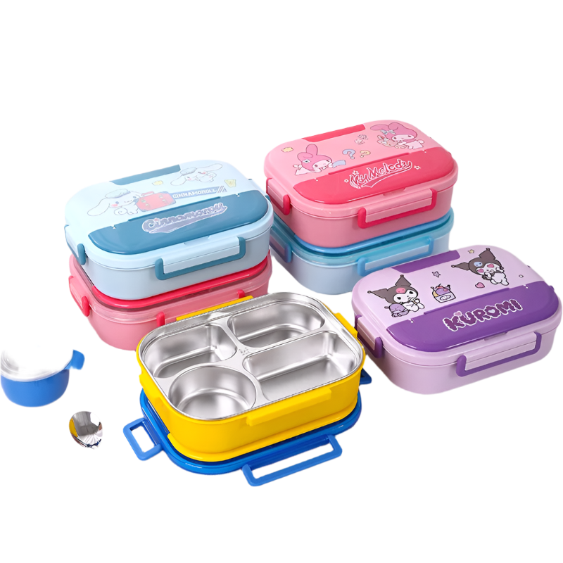 Hemasa Four Grids Five Grids Large Capacity Cartoon Anime Figure Cute Insulation