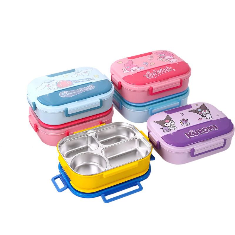 Hemasa Four Grids Five Grids Large Capacity Cartoon Anime Figure Cute Insulation