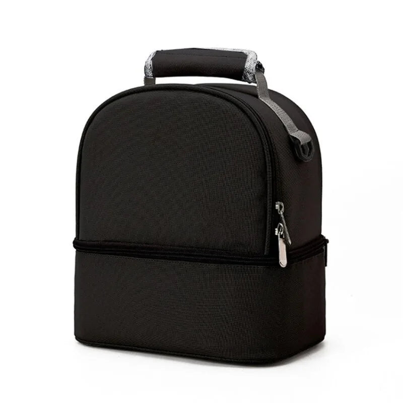 Hemasa Lunch Bag Food Thermal Box Waterproof Office Cooler Lunchbox with Shoulder Strap Insulated Case
