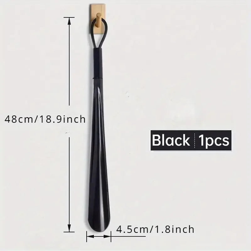 Hemasa 1pc Extra long flexible plastic shoe horns  for pregnant women wearing shoe assistants