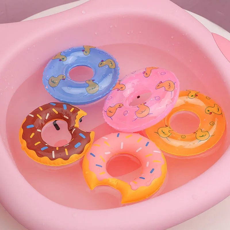 Hemasa 20PCS inflatable mini  Donut swimming rings water games /swimming ring toys