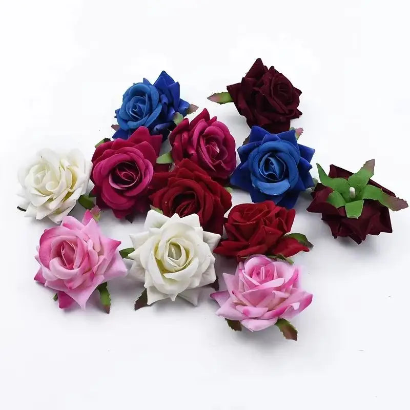 Tejesa 100 pieces  wedding decorative flowers/Roses  wall home decoration accessories Artificial flowers a cap gifts box
