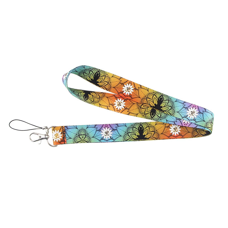 Tejesa Little daisy Lanyard for Key Cute Neck Strap Card ID Badge Holder Key Chain Accessories Wholesale
