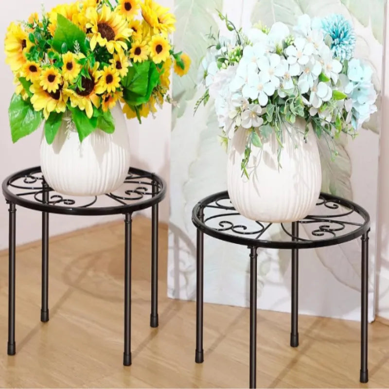 Tejesa  Black Rust-Resistant Metal Flower Stand for Indoor and Outdoor Use1-2Green Radish Climbing Frame Plant Support Access