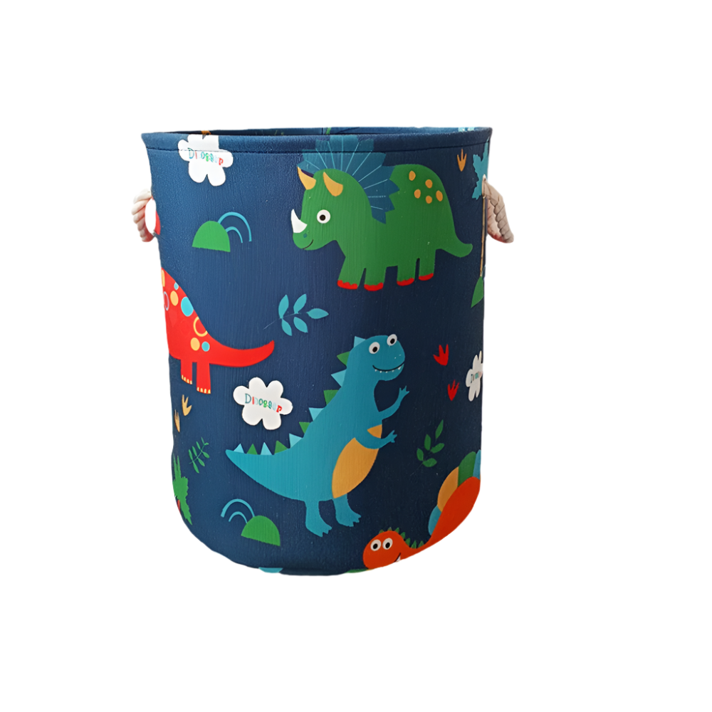 Hemasa Dinosaur Storage Basket Foldable Laundry Basket Toy Clothes Storage Hamper Organizer Storage Box for Bathroom Bedroom Nursery