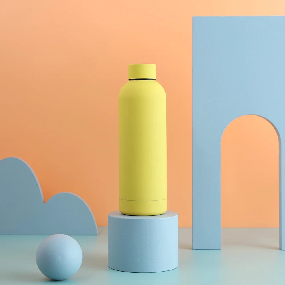 Hemasa 500ML Sports Water Bottle Stainless Steel Thermals Cup Double Wall /304 Vacuum Tumbler Office and Home Insulated Mug