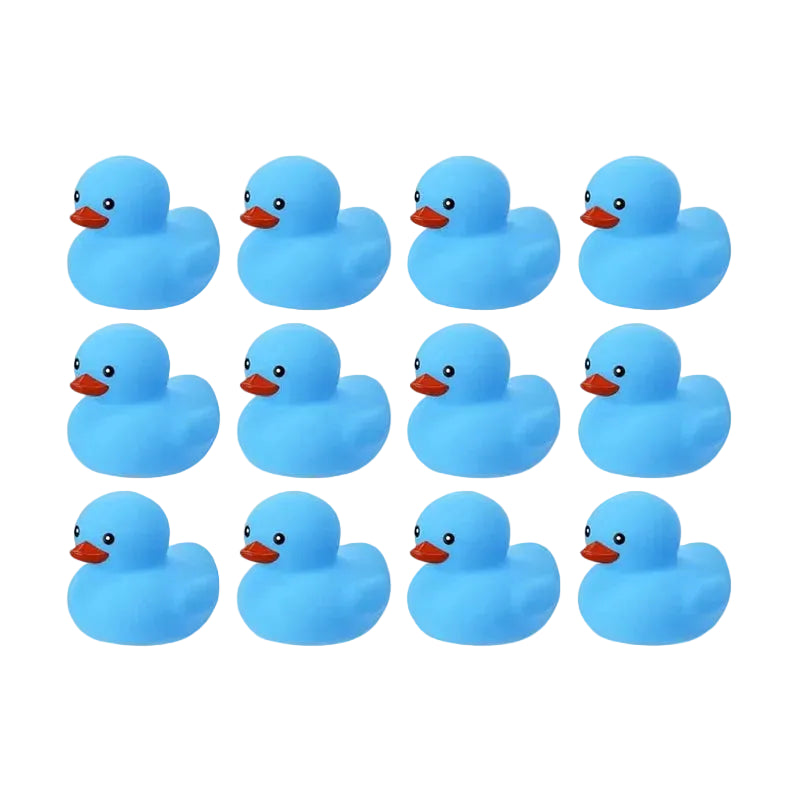 Tejesa 6/12/24/48PC  Blue Rubber Ducks/ Mini Duck Set Toys /Squeaky Rubber Ducks Cute Float  Duckies for Birthday Party