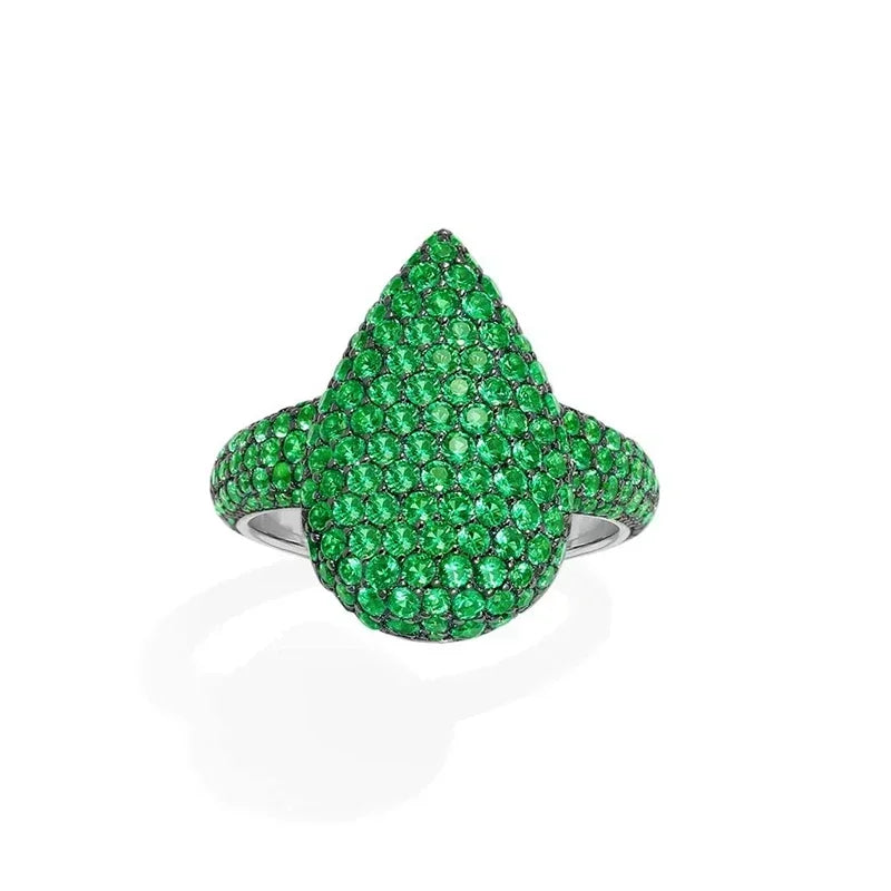 Tejesa 925 Silver December 2023 New Magenta Green Purple Diamond Earrings Necklace Bracelet Ring For Women Luxury Designer Jewelry