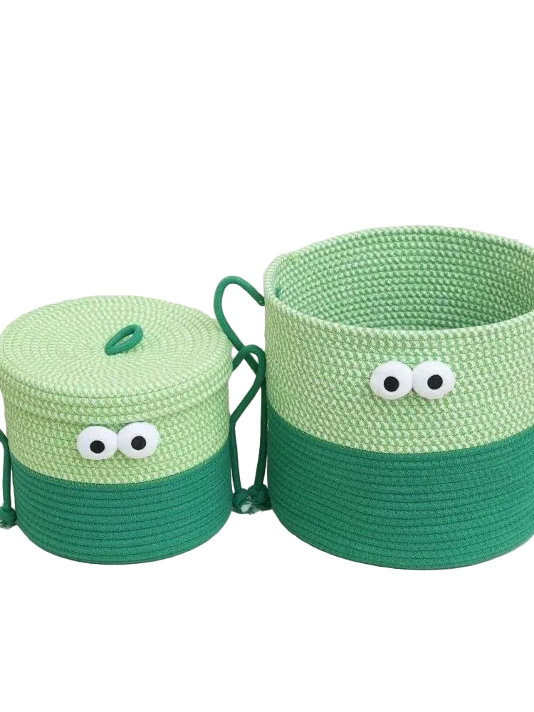 Tejesa Cartoon Monster Sna Basket Living Room Office Desktop M Organizer Toy Storage Basket Cotton Material Fly Use