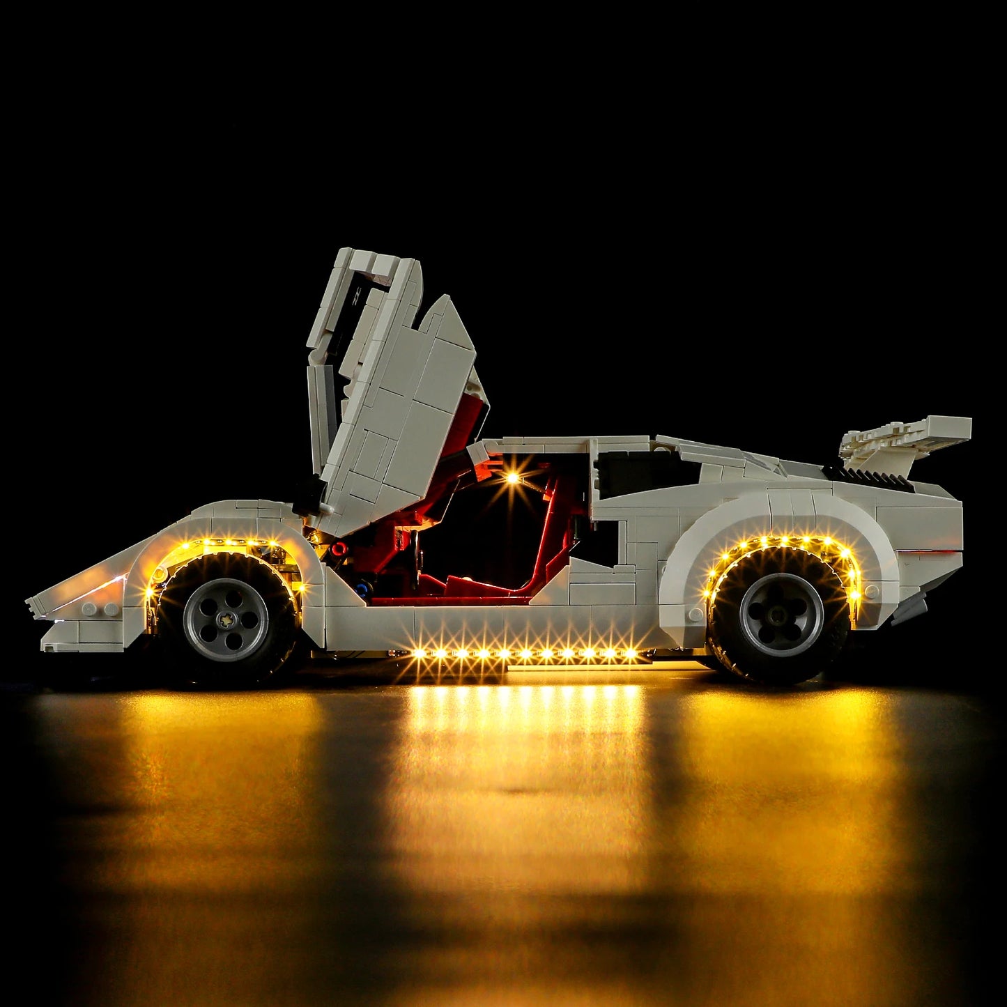 Car Led Light Kit For 10337 The Countach 5000 Quattrovalvole Not Include Building Block (Only Lighting Set)