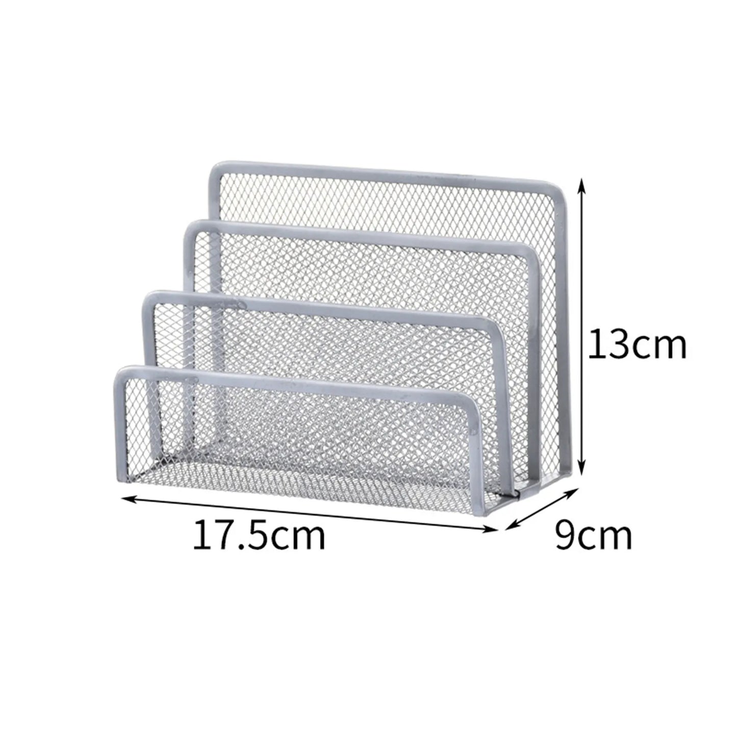 Three-layer Metal Iron Mesh Holder for Magazine Document Papers Trays Notebook Stand Rack Desk File Book Rack Organizer Office