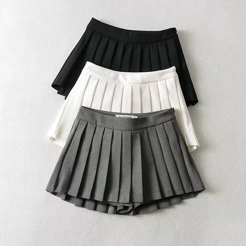 Women Pleated Skirts / Summer Mini Skirts /Tennis Skirt /White Designed Dance Skirt