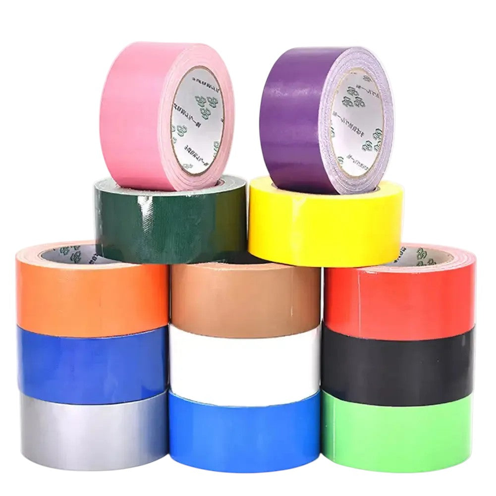 Tejesa Color Duct Tape PVC Wear-resistant Flame Retardant Lead-free Insulating Waterproof Eletrician White Black Red Blue Green