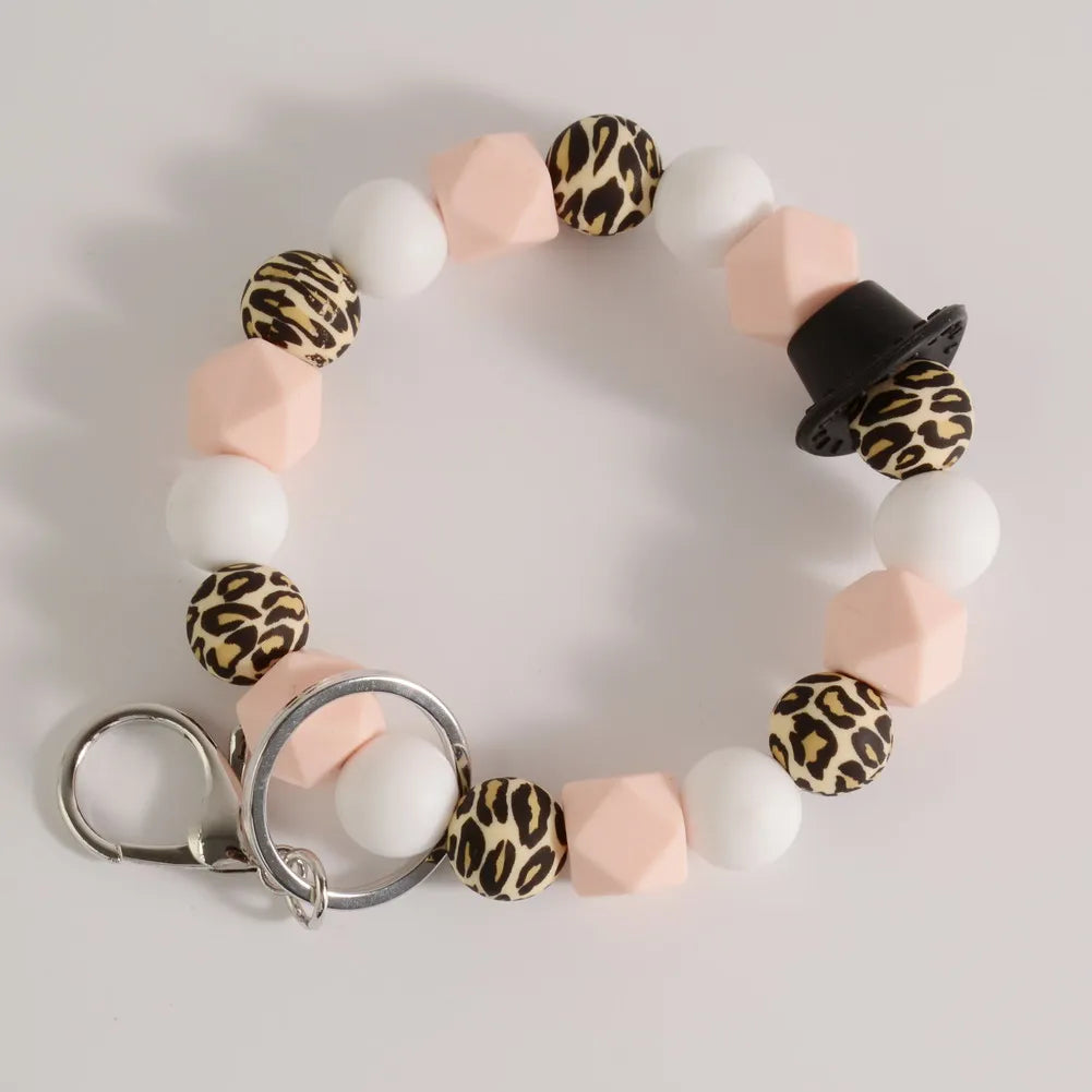 Hemasa   Silicone Beads Keychain Wristlet