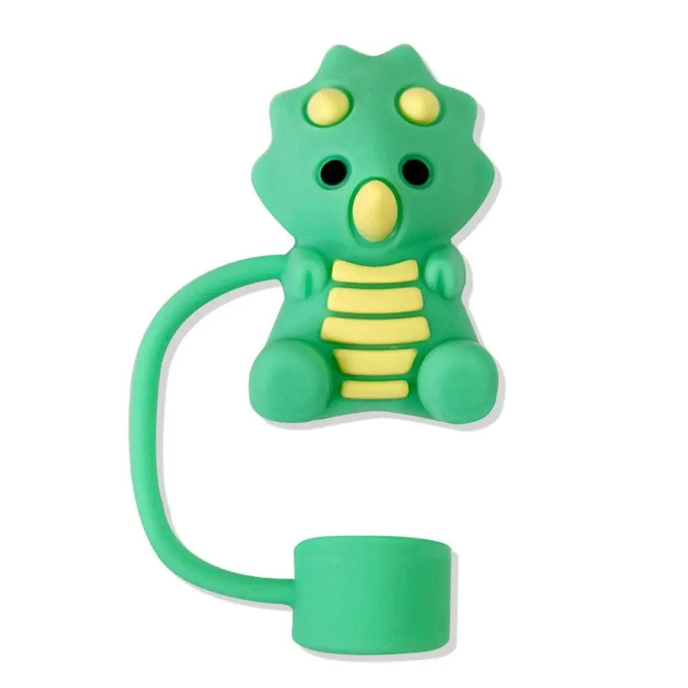 Hemasa 1PC Creative Reusable Silicone Straw Plug  / Drinking Dust Cap Dust-proof Straw  cups