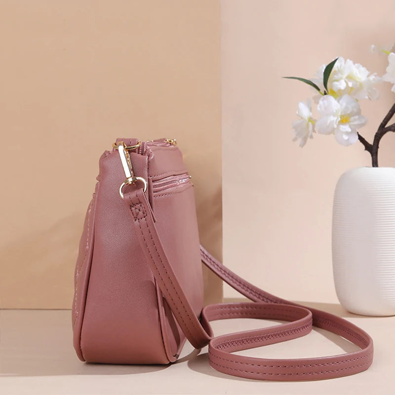Hemasa PU Leather Crossbody Bags Zipper   Shoulder Bag /handbag for Women