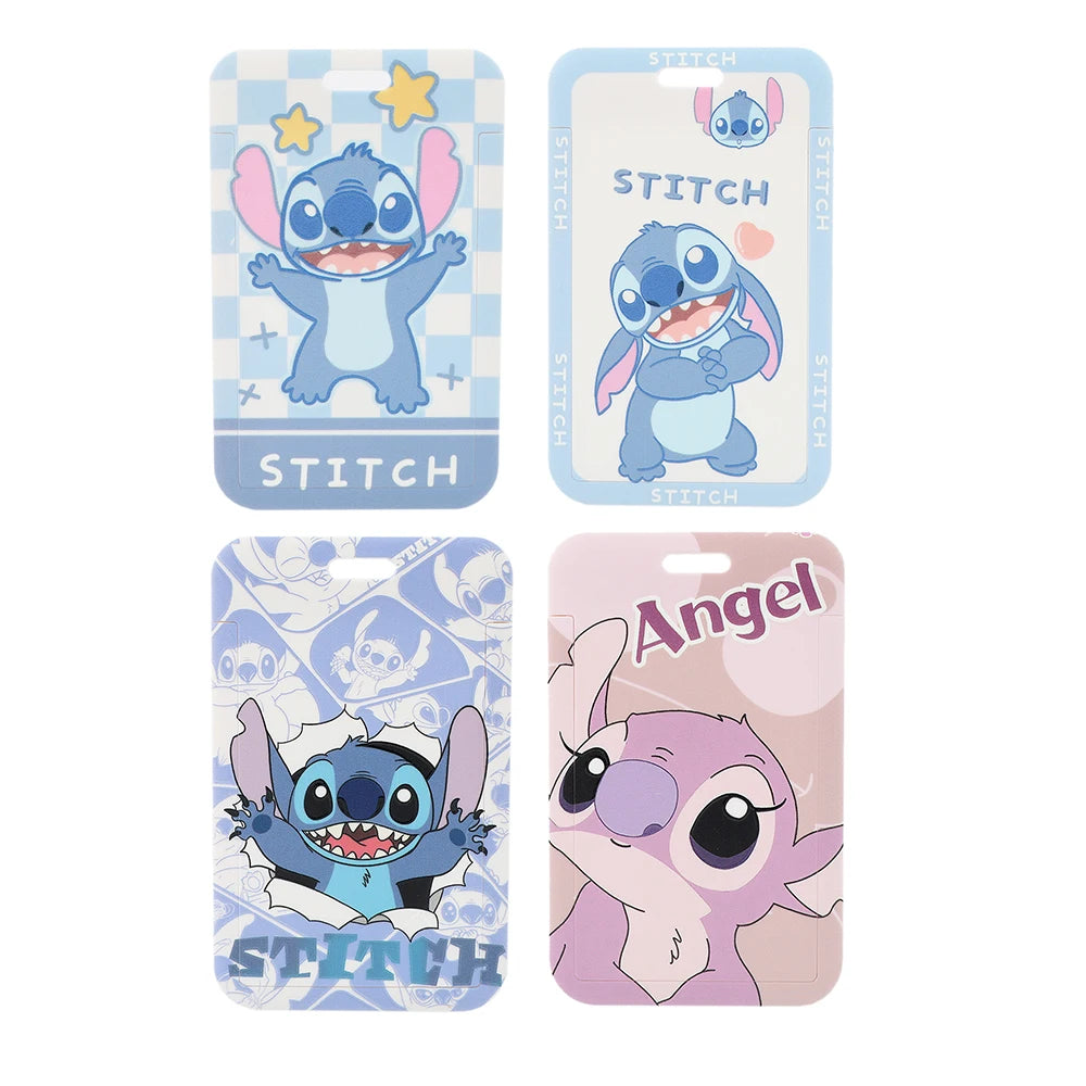 Lilo Stitch Cute Couples Lanyard For Keys Chain Credit Card Cover Pass Mobile Phone Charm Straps ID Badge Holder Key Accessories