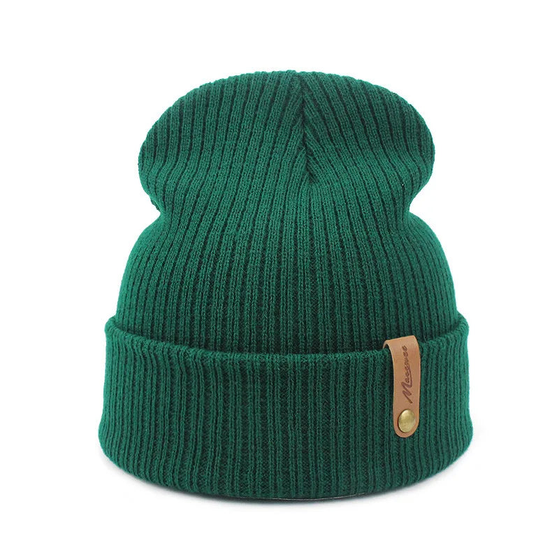 Tejesa Unisex Pull On Knit Skull Cap Winter Warm Beanie For Men Women/ Fashion Knit Hat For Men And Women