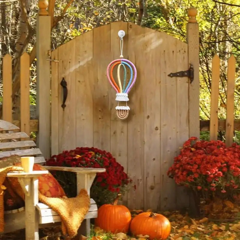 Hemasa Rainbow Wall Pendant Hot Air Balloon Wall Hanging