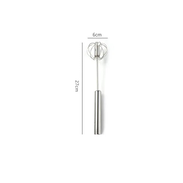 Hemasa Stainless Steel Egg Whisk Manual Hand Mixer Self Turning Egg Stirrer Kitchen Accessories Egg Tools