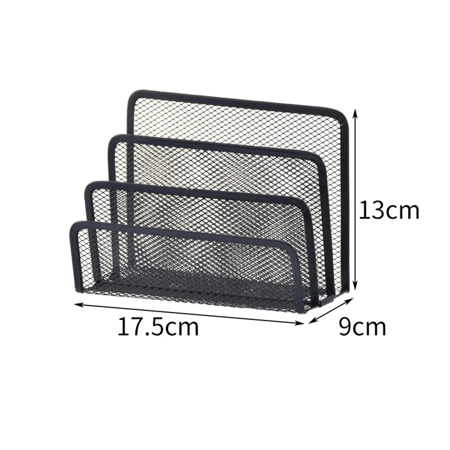Three-layer Metal Iron Mesh Holder for Magazine Document Papers Trays Notebook Stand Rack Desk File Book Rack Organizer Office