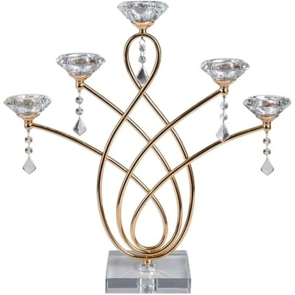 Candle Holder for Dining Table Wedding Decoration Candlelight Dinner Home Decor Centerpieces Chandelier Holders & Accessories