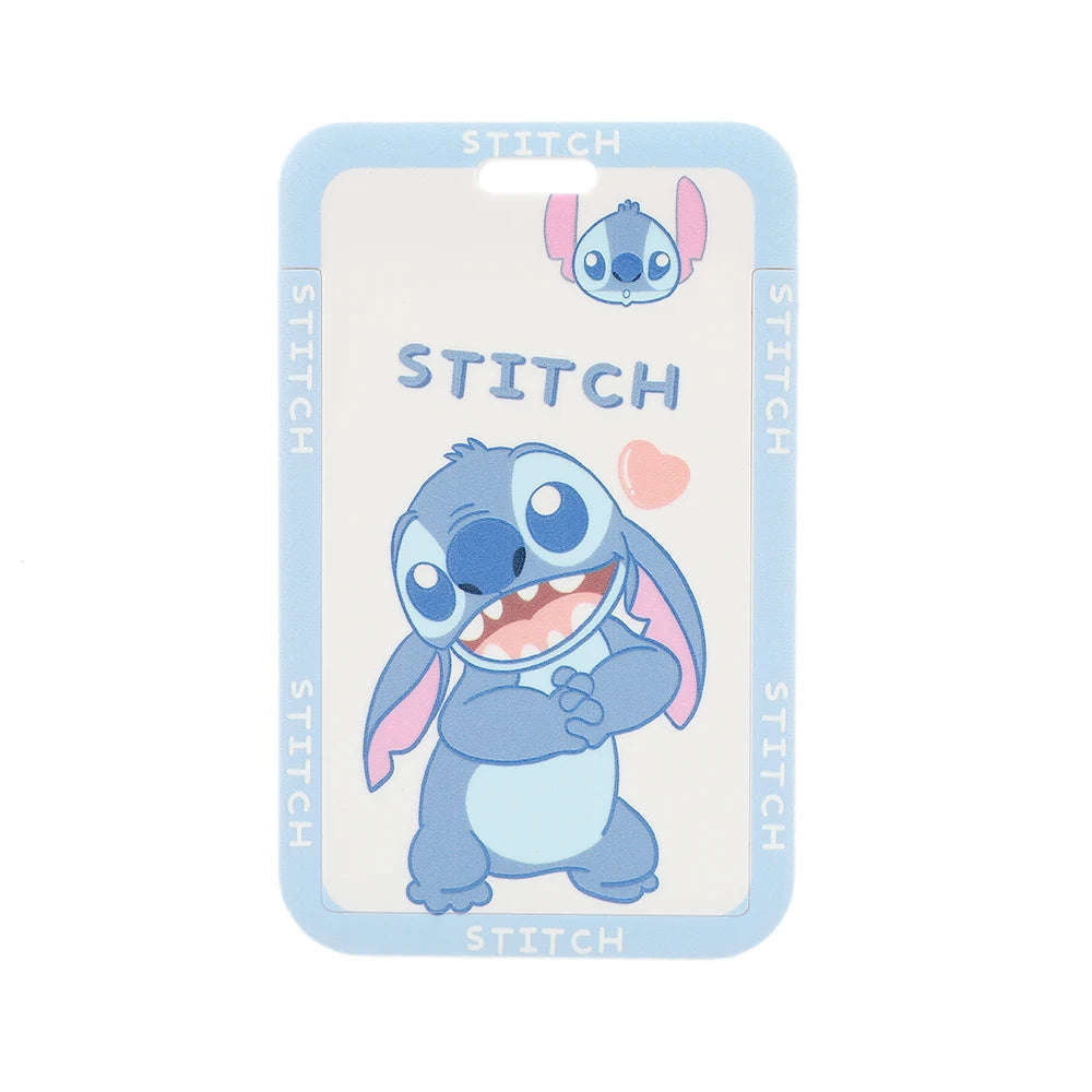Lilo Stitch Cute Couples Lanyard For Keys Chain Credit Card Cover Pass Mobile Phone Charm Straps ID Badge Holder Key Accessories
