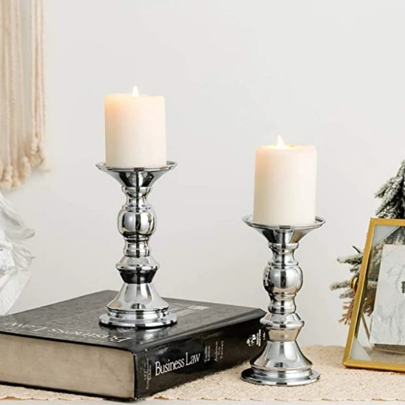 Tejesa Golden Candle Holders Wedding Table Decorations Metal Stand Candlestick For Wedding Birthday Bar Party Living Room Home Decor
