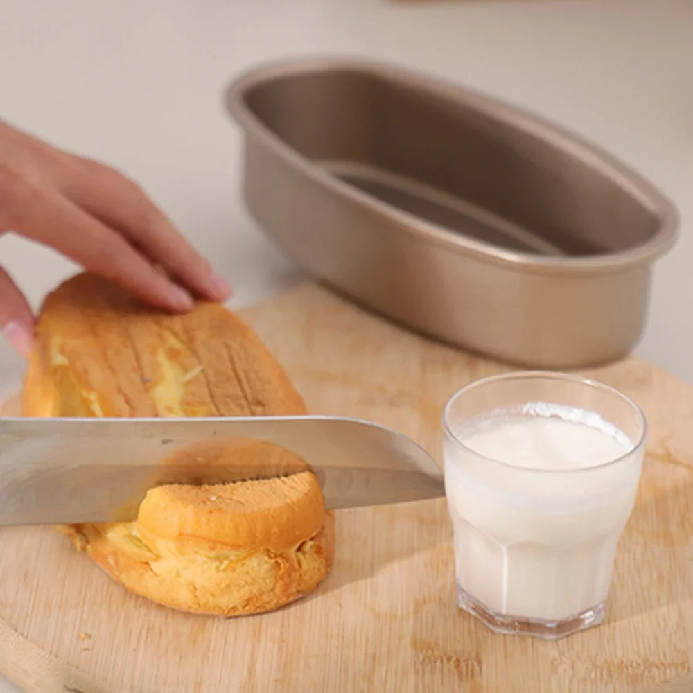 Hemasa  Oval Shape Cheesecake Baking Bread Pan /Non-stick Toast Cake Mold Tray