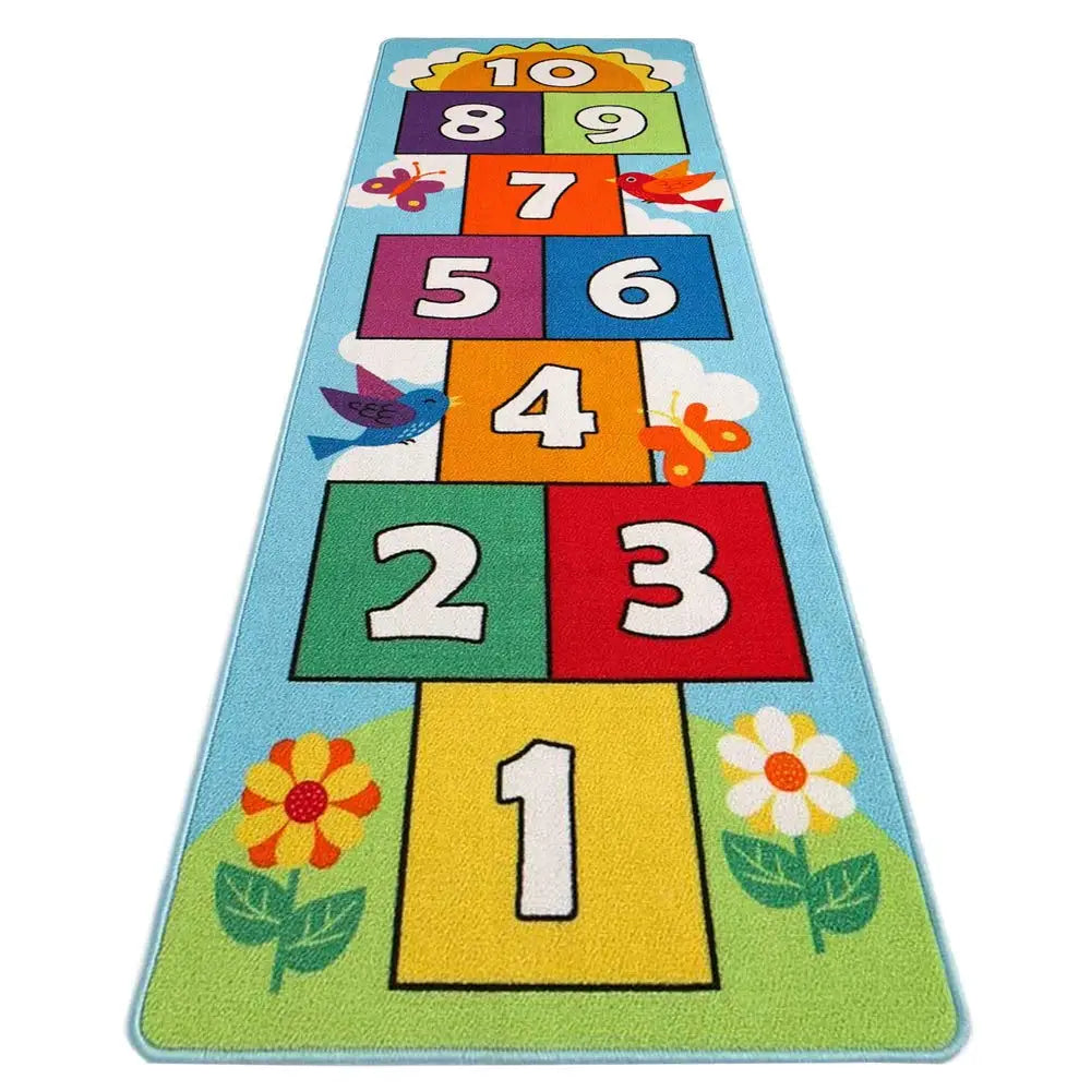 Tejesa Hopscotch Digital Game Carpet /Rug   / Live Room  Game Carpet Children's Game Mat Yoga Mat Коврик Rug For Bedroom