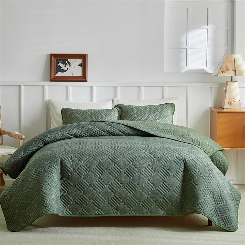 Tejesa Queen Quilt Bedding Set Lightweight Quilts Queen King Coverlet, Summer Blanket, Soft Bedspreads Bed Coverlets with Pillow Shams