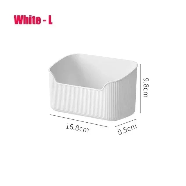 Organizer Desktop Storage Box Transparent Cotton Swab Container Makeup Brush Holder Bathroom Accessories Cosmetic Storage Box