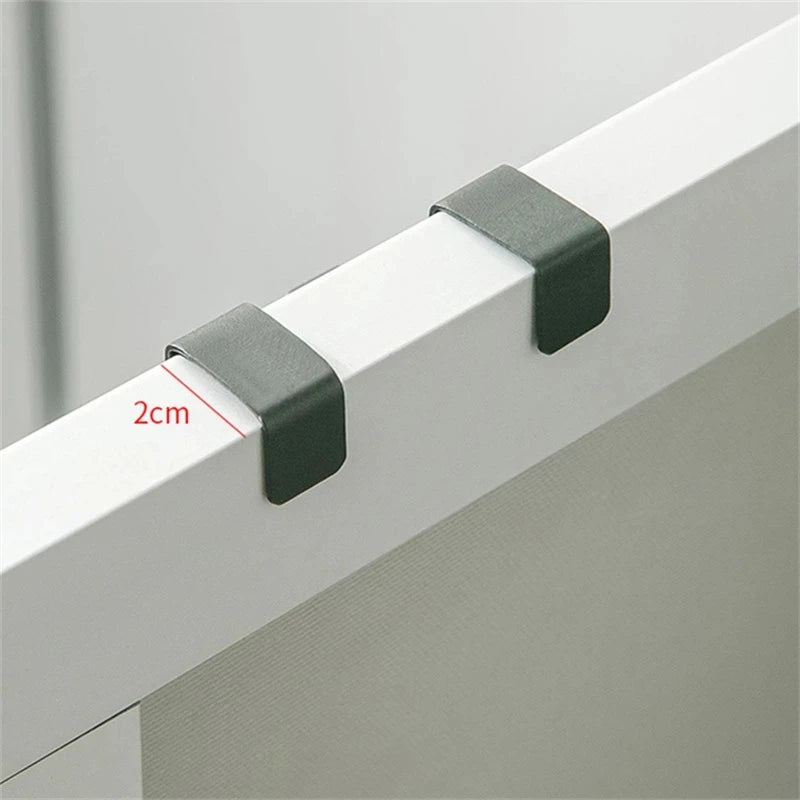 Hemasa 4pcs Multi-Purpose Hooks Kitchen Cabinet Door Back Hook Hanging Rack Clothes Coat Hat Towel Hanger Storage Hook Bathroom Accessories