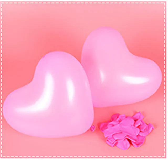 12Inch Heart shape Balloons Love Inflatable Air Helium Balloon room Day Marriage Wedding Birthday Party Decor Supplies