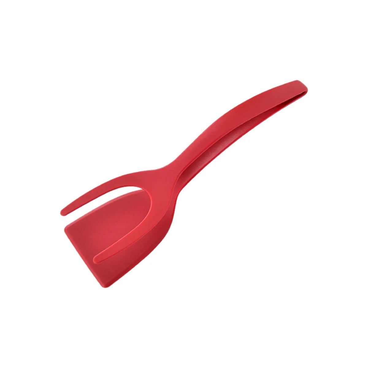 Hemasa 2Pcs 2 In 1 Shovel Clip Silicone Grip Flip Tongs/ Egg Steak Spatula Tongs/ Clamp Pancake Fried Turners Cooking Tool Kitchen Accessories