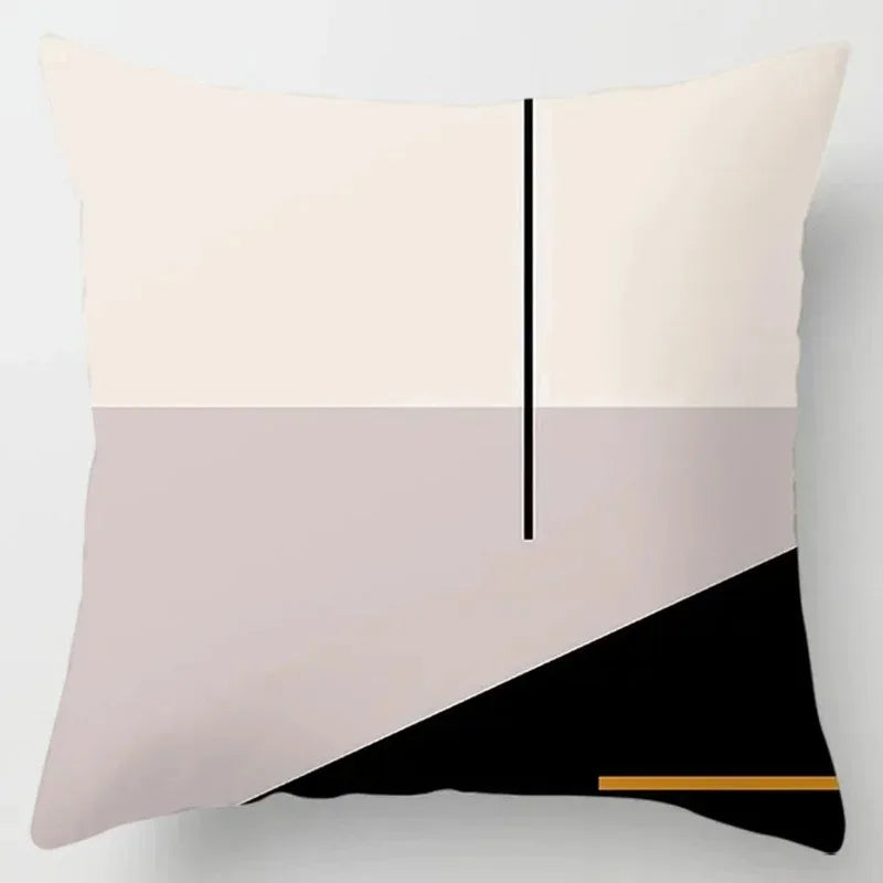 Hemasa 4Pcs Decorative Pillow Bedroom Sofa Car Cushion Cover Abstract Line Pattern Series Throw Pillow