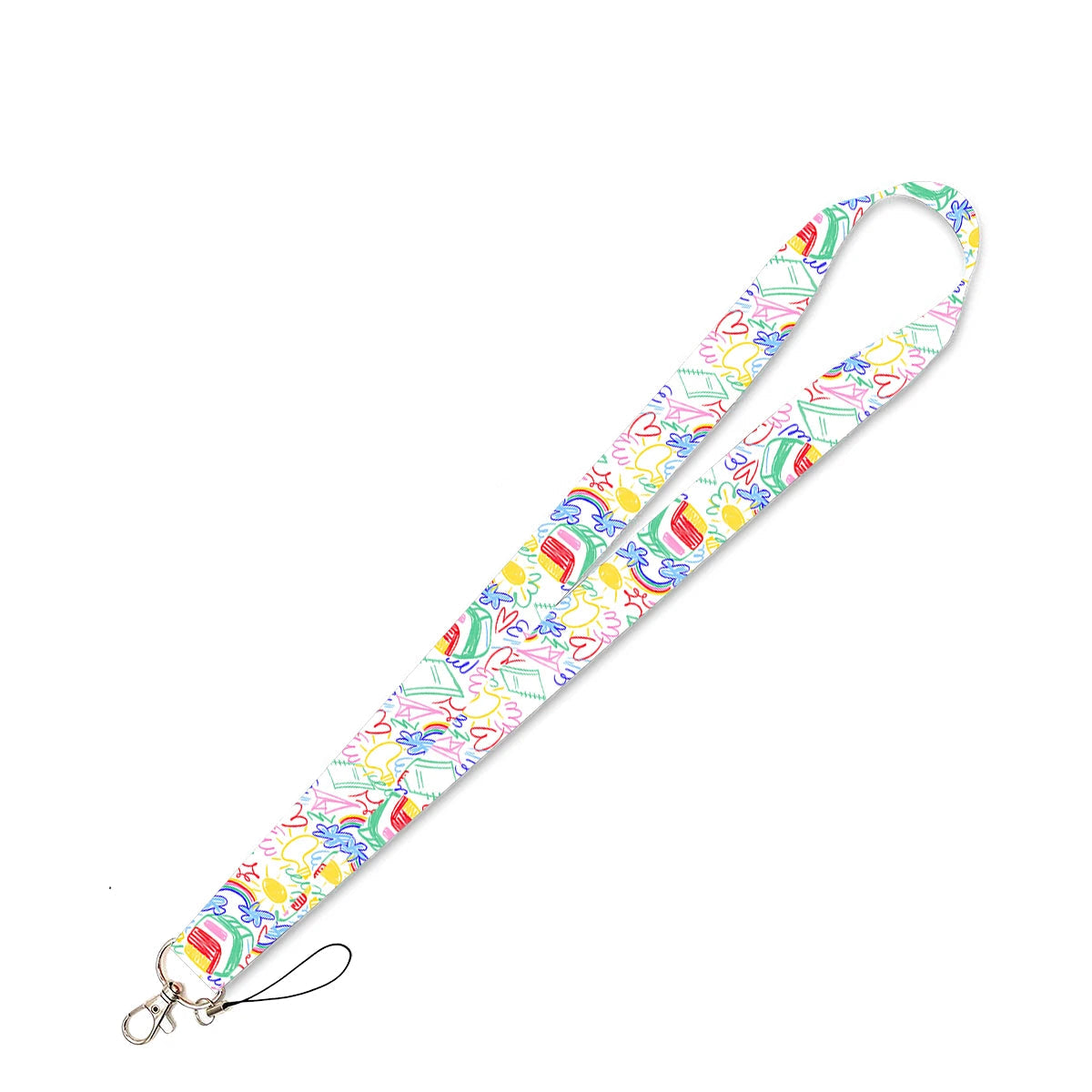 Tejesa 2pcs Beautiful Lanyard Keys Chain Badge Holder ID Credit Card Pass Hang Rope Lariat Mobile Phone Charm Accessories Gifts Wholesale