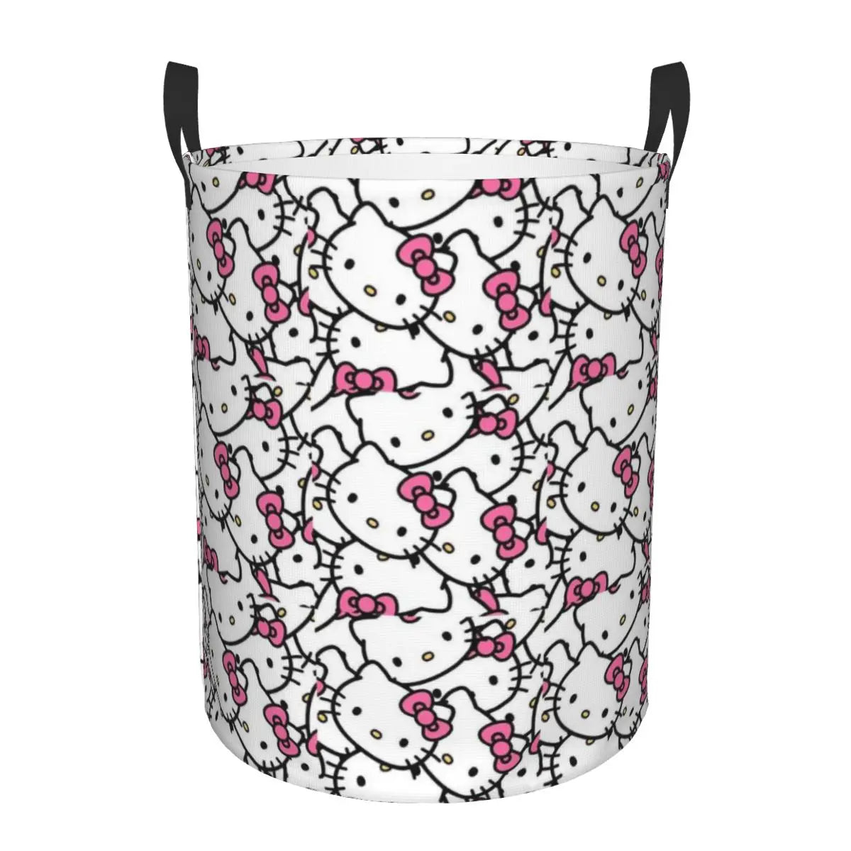 Hemasa Hello Kitty Laundry Hamper Large Storage Basket Cartoon Sanrio Girls Boys Toy Organizer (