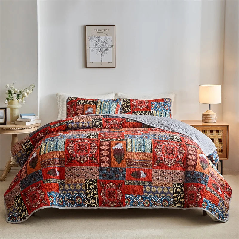 Tejesa Lightweight Bed Coverlets for All Seasons/ Soft Bedspreads Queen Quilt Bedding Set with Pillow Shams, Quilt Queen King Coverlet