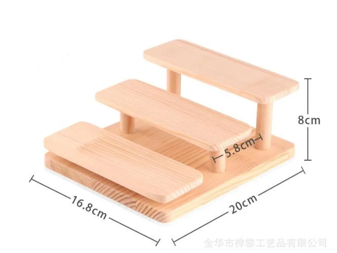 Wooden 2/3/4 Layers Puppet Toy Display Eyeglasses Showing Rack Jewelry Holder Bracelet Tray Stand Watch Cosmetics Shelf